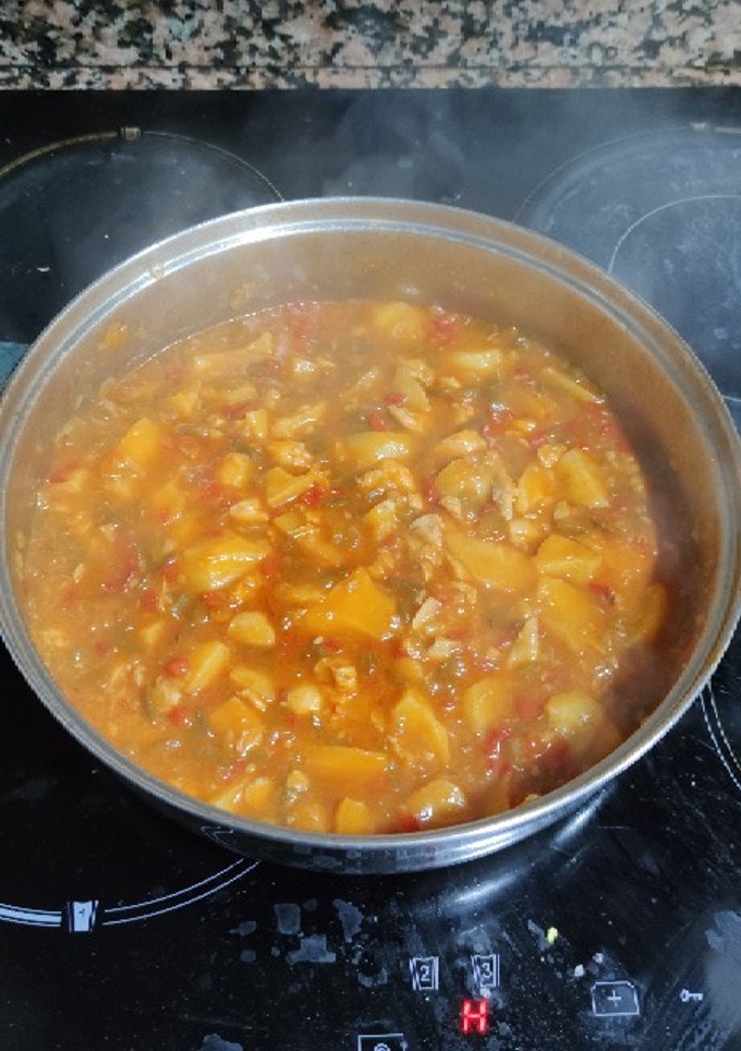 Una foto de Guiso de patatas con bacalao