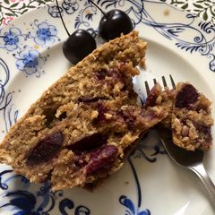 A picture of Cherry coconut loaf 🍒.