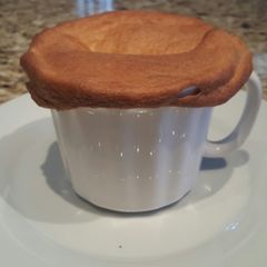 A picture of Croissant topper chicken pot pie.
