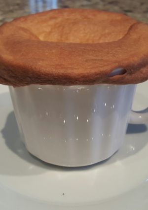 A picture of Croissant topper chicken pot pie.
