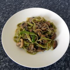 A picture of Mushroom Tagliatelle.