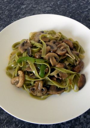 A picture of Mushroom Tagliatelle.