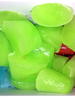 A picture of Hawaiian Punch Ice Cubes.