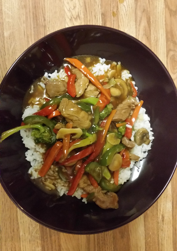 A picture of Pork Stir Fry.