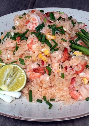 A picture of Kanya's Shrimps Fried rice.