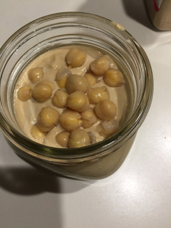 A picture of Home Made Hummus.