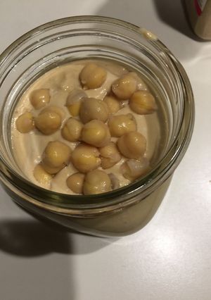 A picture of Home Made Hummus.