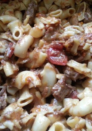 A picture of Vinnie's Hungarian goulash.