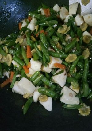 Foto resep Tumis buncis putih telur dan putren