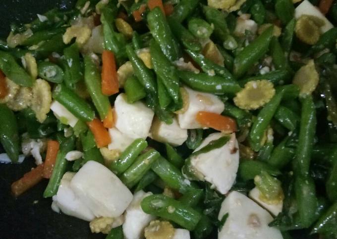 Cara Bikin Tumis buncis putih telur dan putren Rumahan