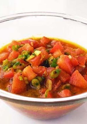 A picture of Pickled Tomato Salsa.