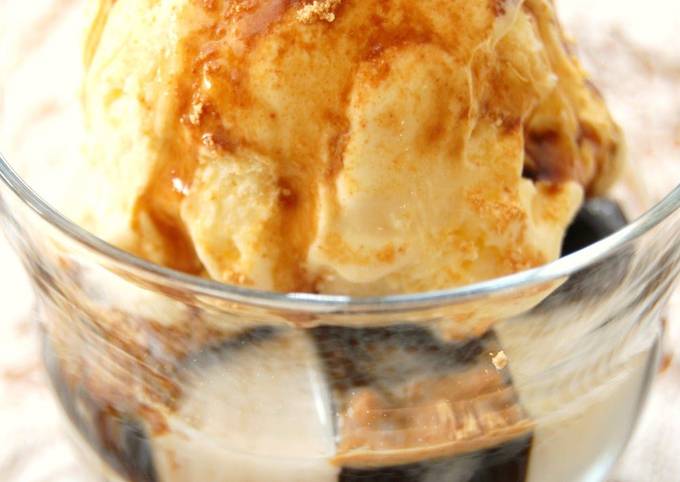 How to Prepare Ultimate Brown Sugar Agar with Vanilla Ice Cream
