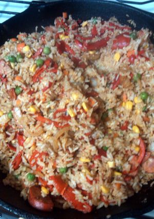 A picture of My lip smacking rice.