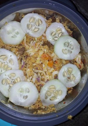 A picture of Cuscus with hanta jallop.