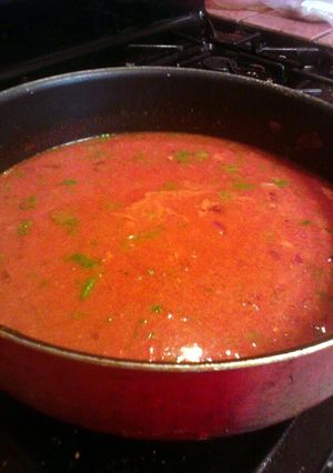 A picture of African Peanut Soup.