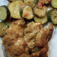 A picture of Zucchini chicken.