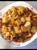 Tofu with Minced Meat and Shiitake Mushrooms