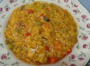Una foto de arroz con bonito