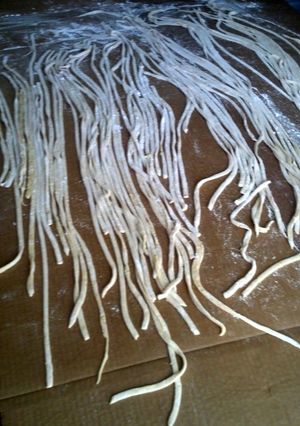 A picture of Memaw's pasta.