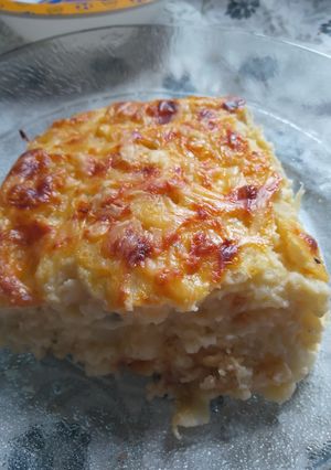Una foto de Pastel de coliflor gratinado