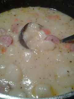 A picture of Smoked Sausage Chowder.