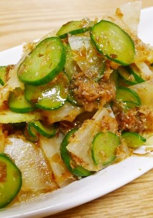 A picture of Kids Love This! Simmered Cucumber & Daikon Radish.
