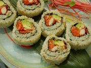 A picture of wasabi salmon