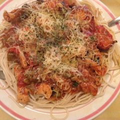 A picture of 30 Minute Tuscan Chicken Pasta.