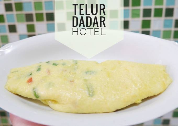 Telor dadar / omlette / scramble egg praktis ala hotel