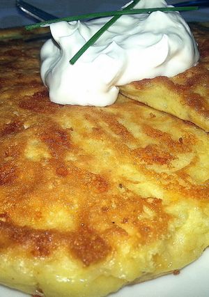 A picture of Egg & Cheese Pancakes.