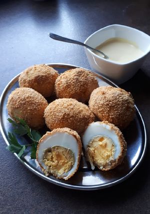 Zdjęcie przepisu Jajka panierowane🍳.