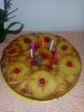 Torta invertida de piña