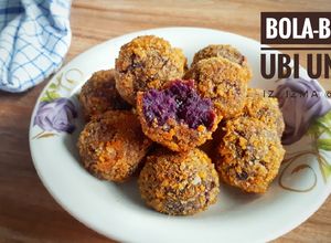 Foto resep Bola-Bola Ubi Ungu