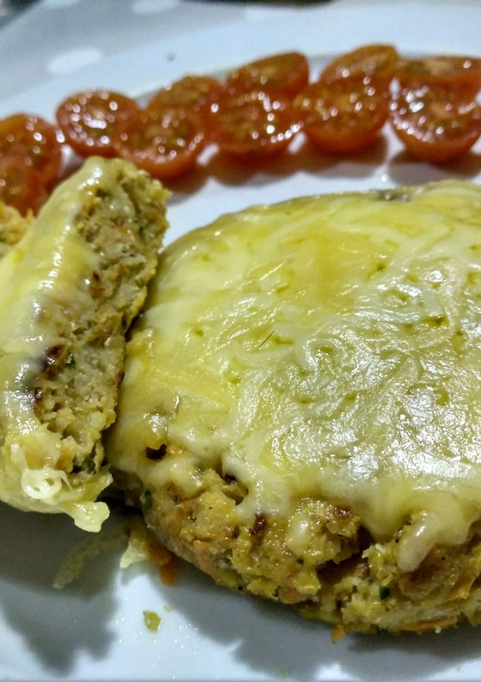 Una foto de Hamburguesa de soja texturizada y zanahoria