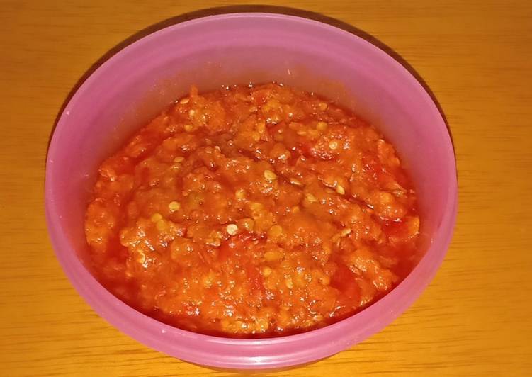 Resep Sambal kemiri by Mom Sahil, Sempurna