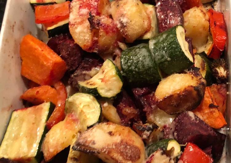 Parmesan roasted veg