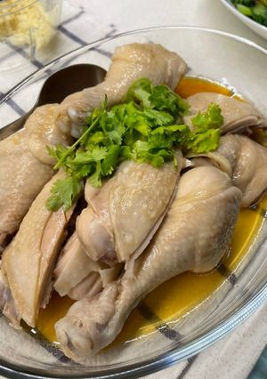 A picture of Mum’s chicken rice.