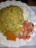 Wake da shinkafa mai tumeric