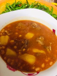 عکسی از دستور خورشت لوبيا سفيد
