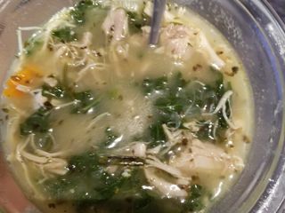 Instant Pot Chicken Thigh and Kale Soup