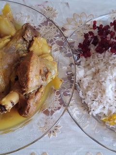عکسی از دستور چلوگوشت