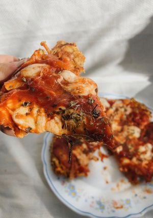 Una foto de Pizza con Base de Zanahoria