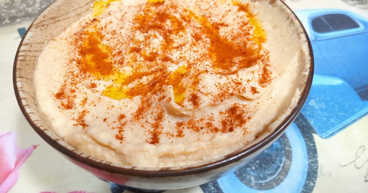 Hummus de garbanzos sin tahini Receta de Evita- Cookpad