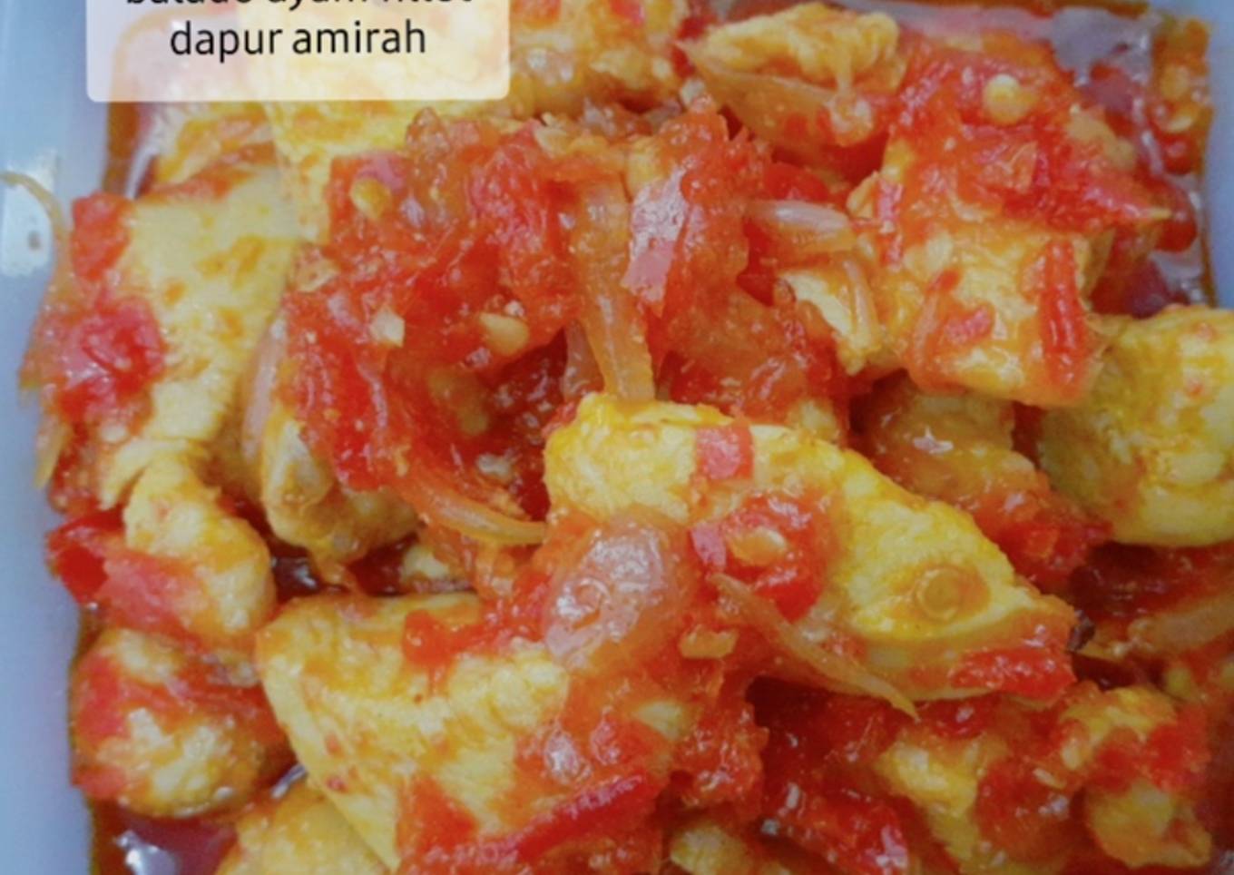 Balado ayam fillet