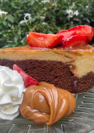 Una foto de Bizcoflan o Torta imposible