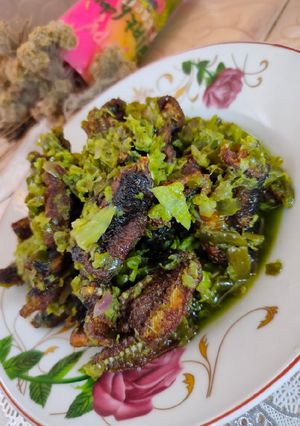 Foto resep Goreng belut cabe hijau