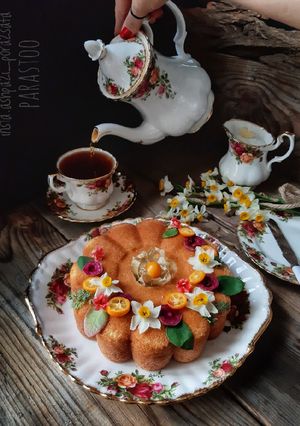 عکسی از دستور کیک وانیلی