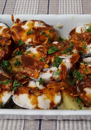 Una foto de Merluza a la gallega