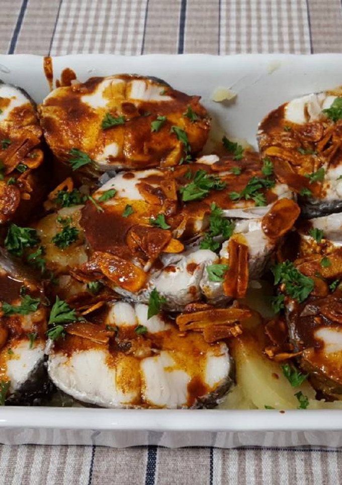 Una foto de Merluza a la gallega