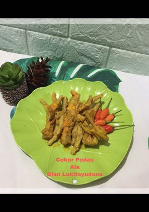Foto resep Ceker pedes 🌶☄️☄️☄️✨✨ala aku 🤗